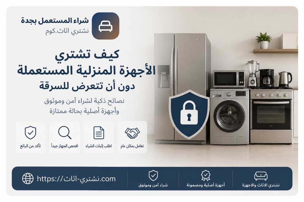 كيف تشتري الأجهزة المنزلية المستعملة دون أن تتعرض للسرقة